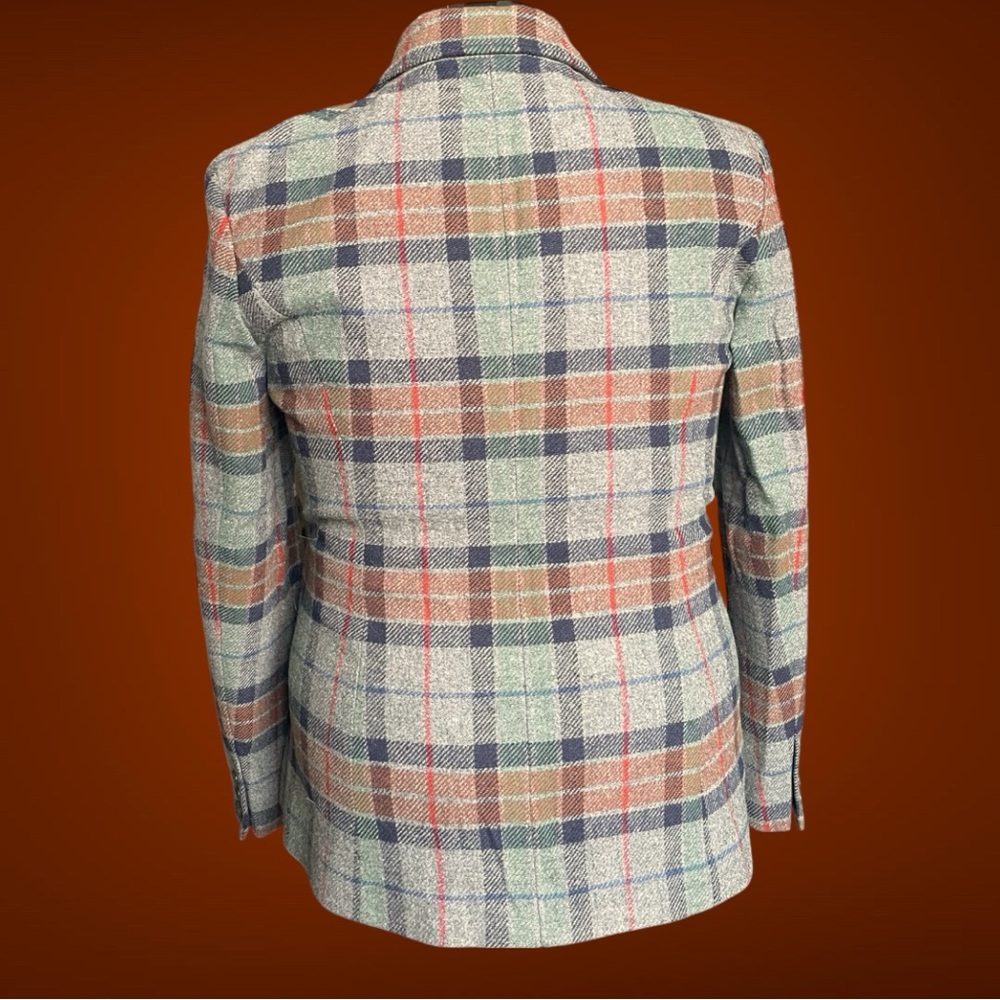Pendleton Plaid Blazer - Blue, Gray, Red - image 2